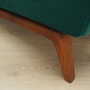 Vintage armchair velvet wood dark green 1970s 9