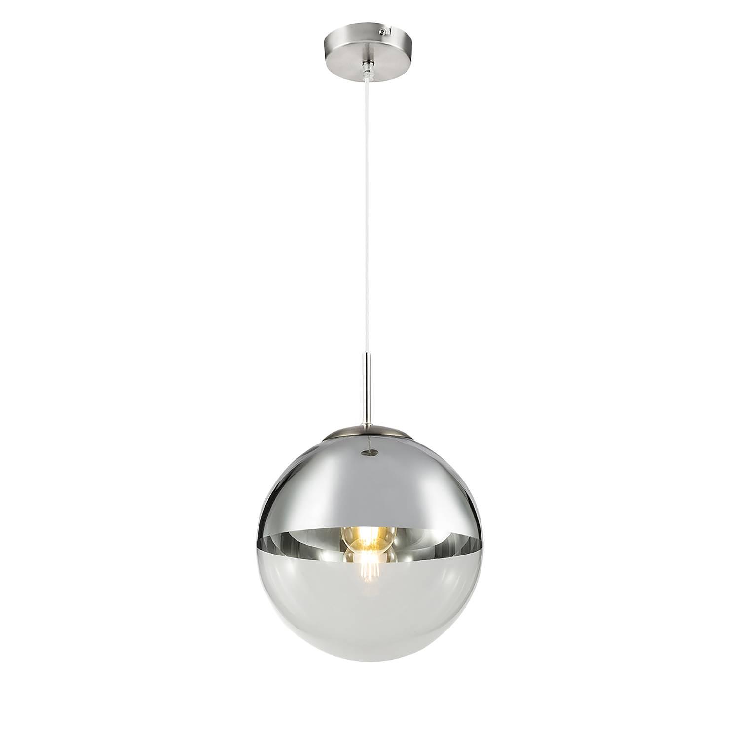 Varus I Pendelleuchte Glas Eisen 1-flammig 25cm 1