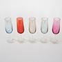 Wine Glass Set Multicolored 1960s 4