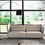 3-Sitzer Sofa in taubengrauem Leder 6146 5