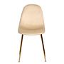 2x Esszimmerstuhl Yoyce II Samt Tiru Beige 4