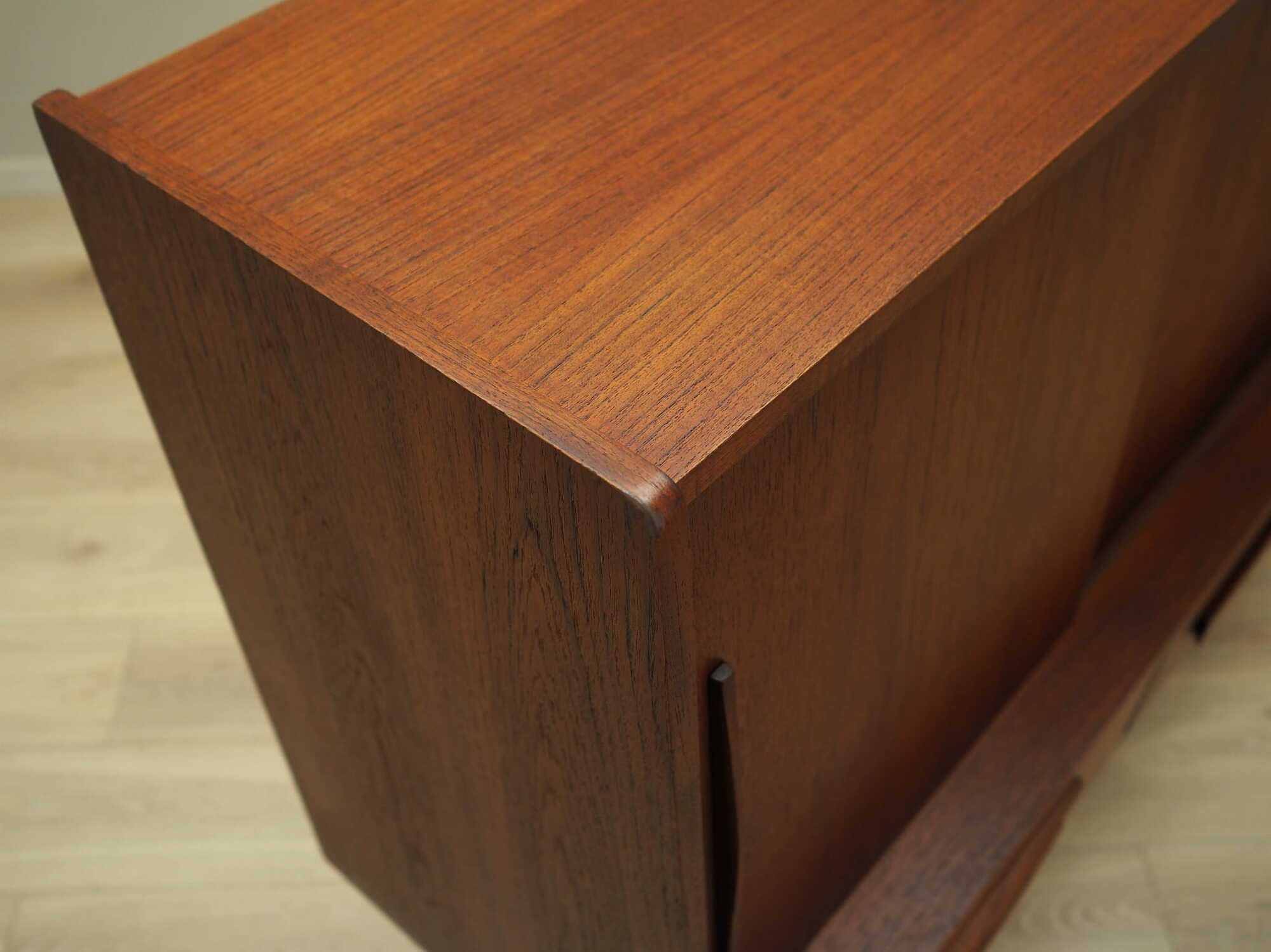 Vintage sideboard teak wood brown 1960s 8