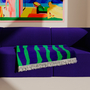 SEIDEL Decke Bio-Baumwolle Blau 1