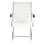 PARMA V Chair Cantilever Leather White 0