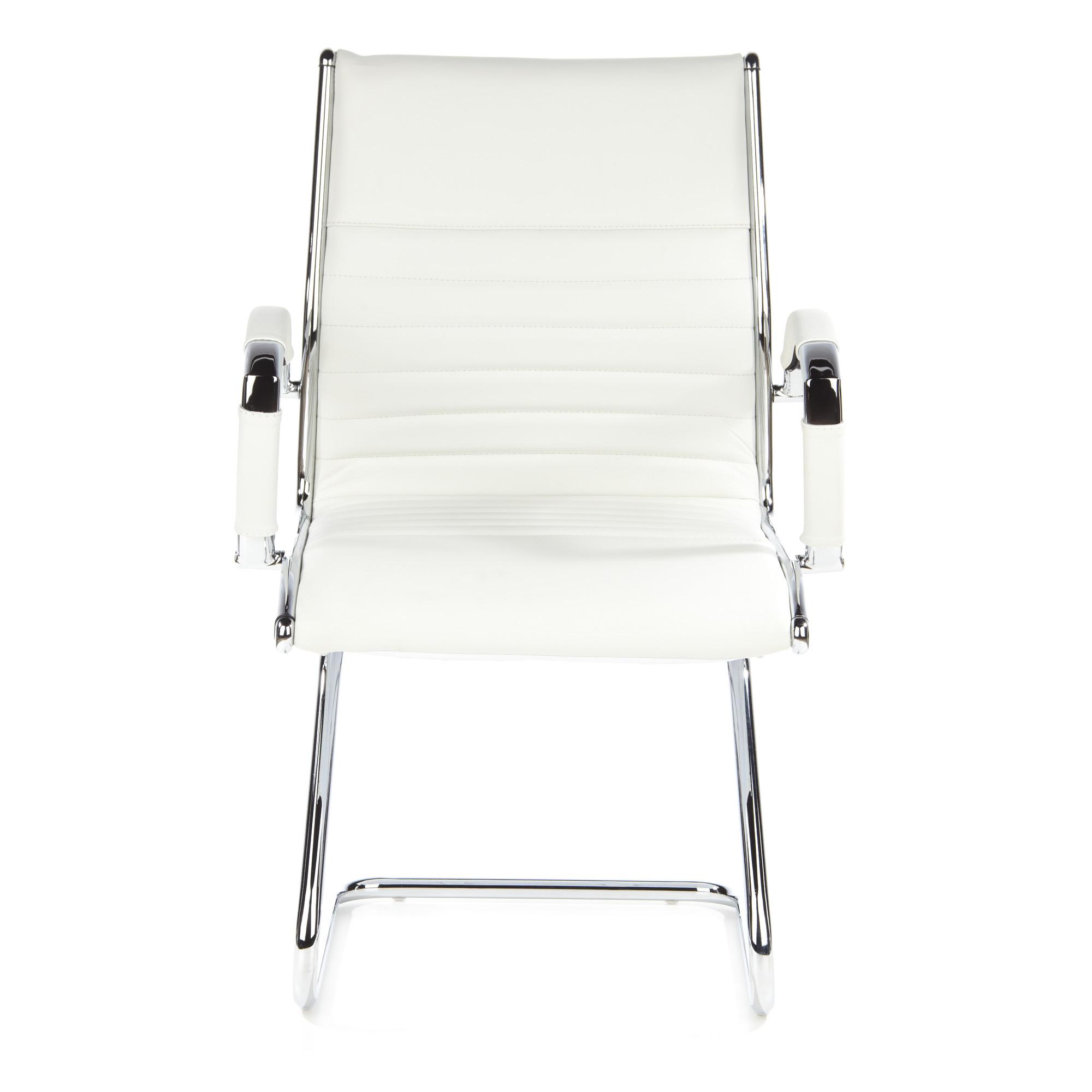 PARMA V Chair Cantilever Leather White 0