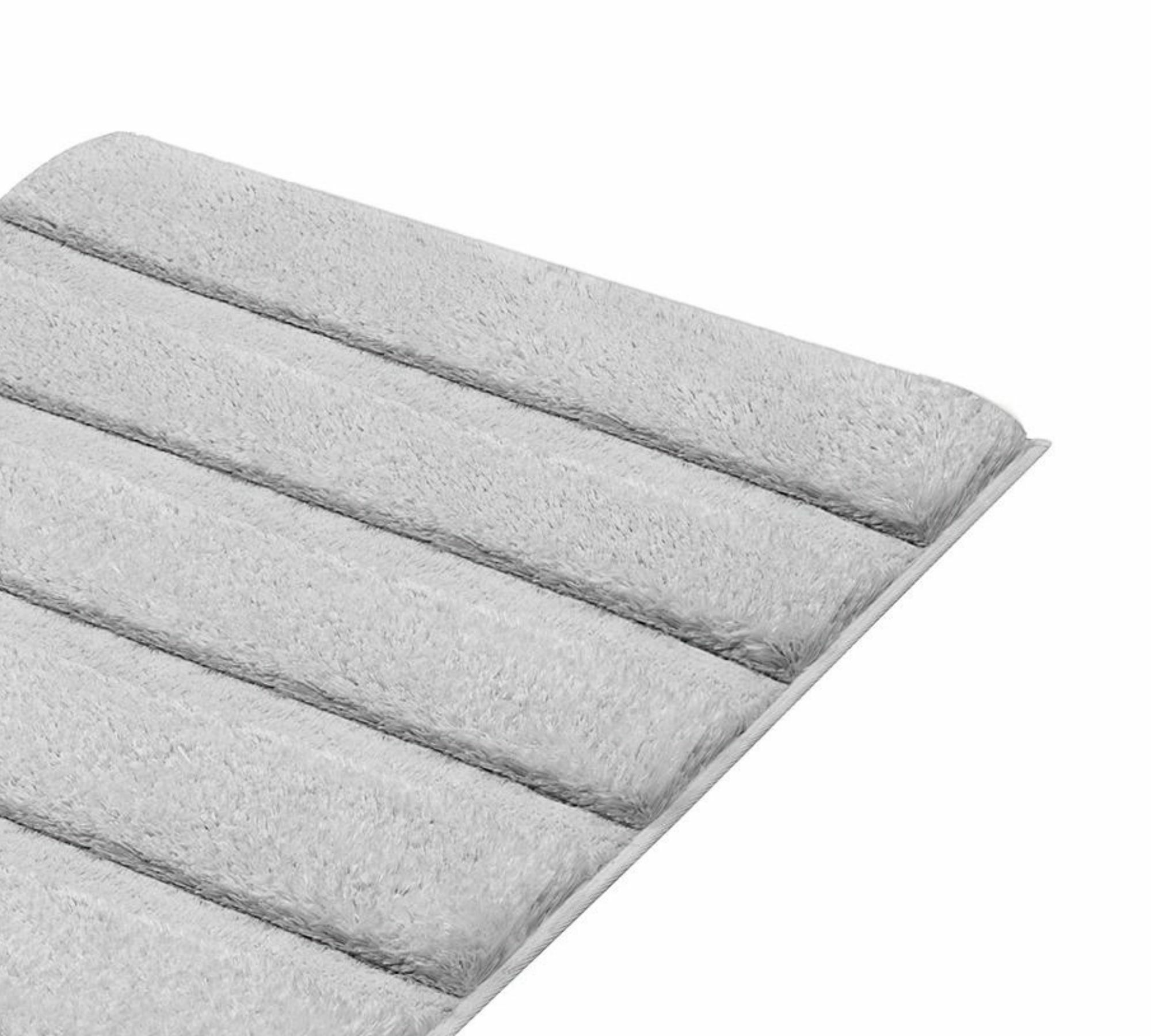 Badteppich Textil Grau 55 x 60 cm 1