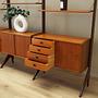 Wall shelf Teak wood 1960s 6