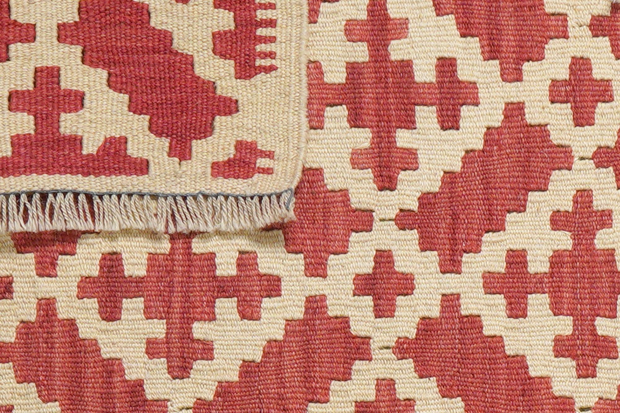 Kelim Gashgai Carpet Wool Red 4