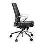 PROVIDER Office chair Swiveling with castors Faux leather Black 3