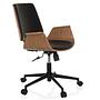 CENCA II Office Chair Swivel Faux Leather Upholstery Black 7