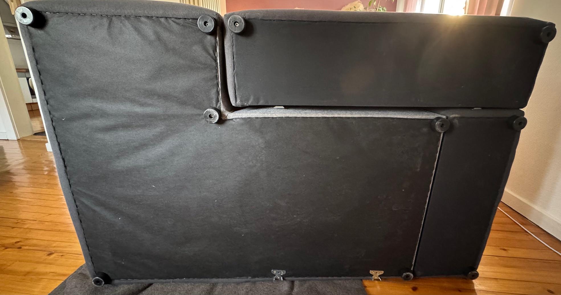 PYLLOW Ecksofa dunkelgrau - Polsterecke 3