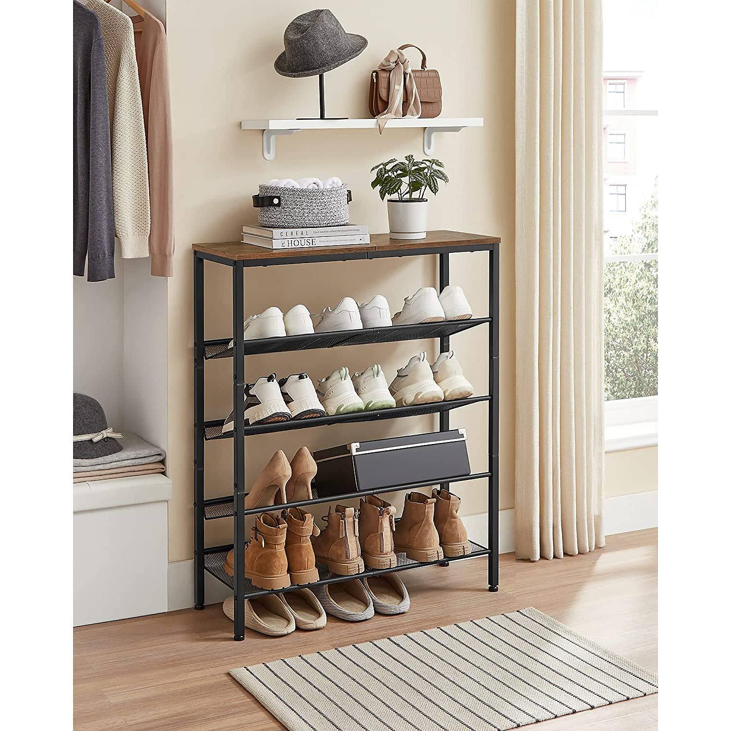 Bettyhill III Schuhregal Braun Schwarz 1