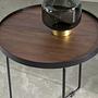 Round side table Brown Ø 50cm 7