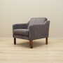 Vintage armchair beech wood velvet grey 1970s 4