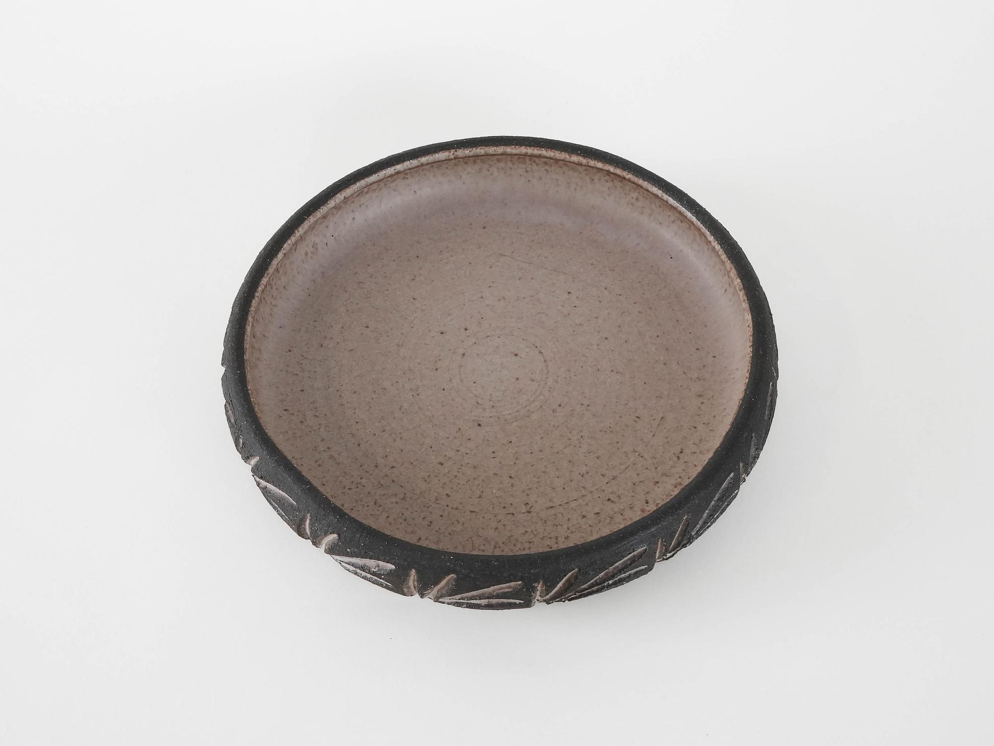 Ceramic bowl Brown 1960s 4