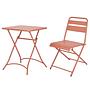 Folding table URBAN ONE steel orange red 3