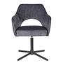 Armchair Yellville TypeA Swivel Microfiber Anthracite 4