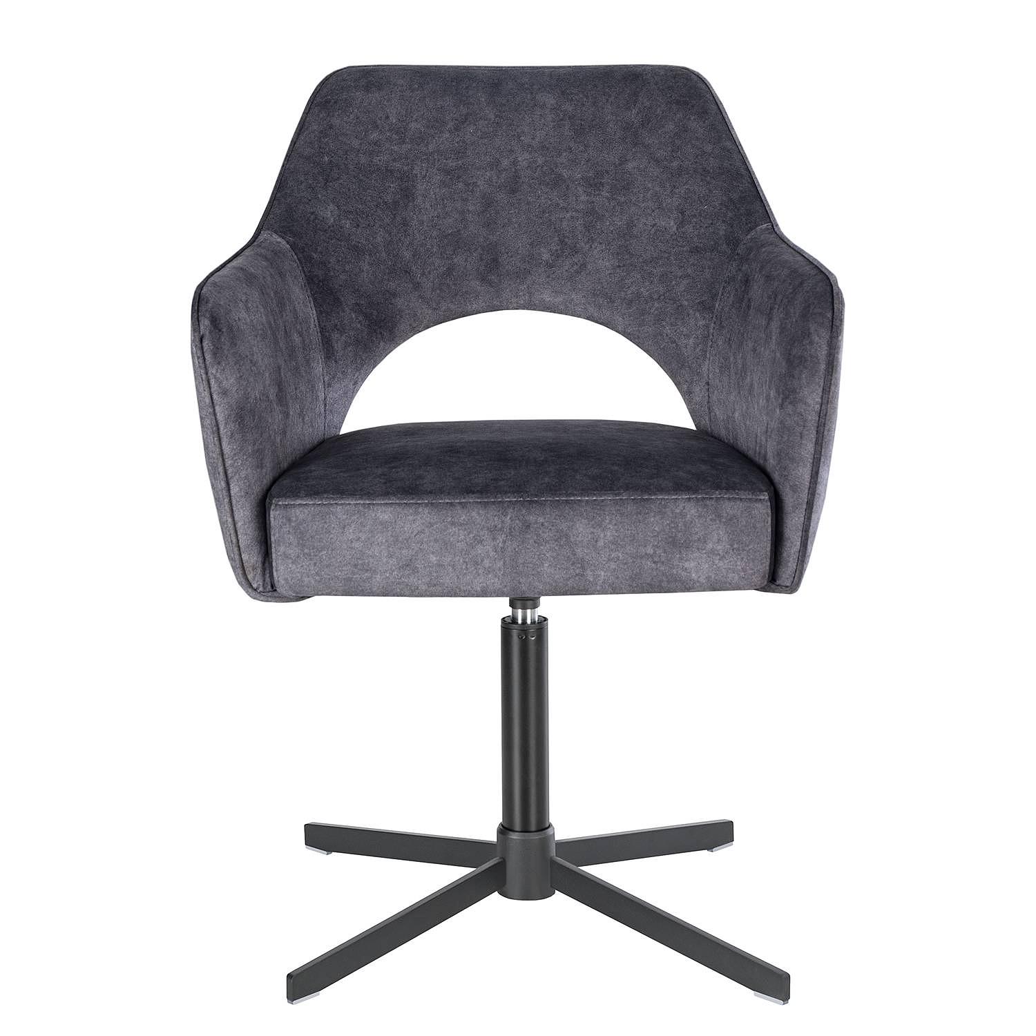 Armchair Yellville TypeA Swivel Microfiber Anthracite 4