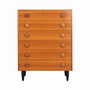 Vintage chest of drawers wood brown 1960s 0