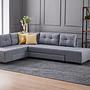 Manama Corner Sofa Bed Left - Grey 0