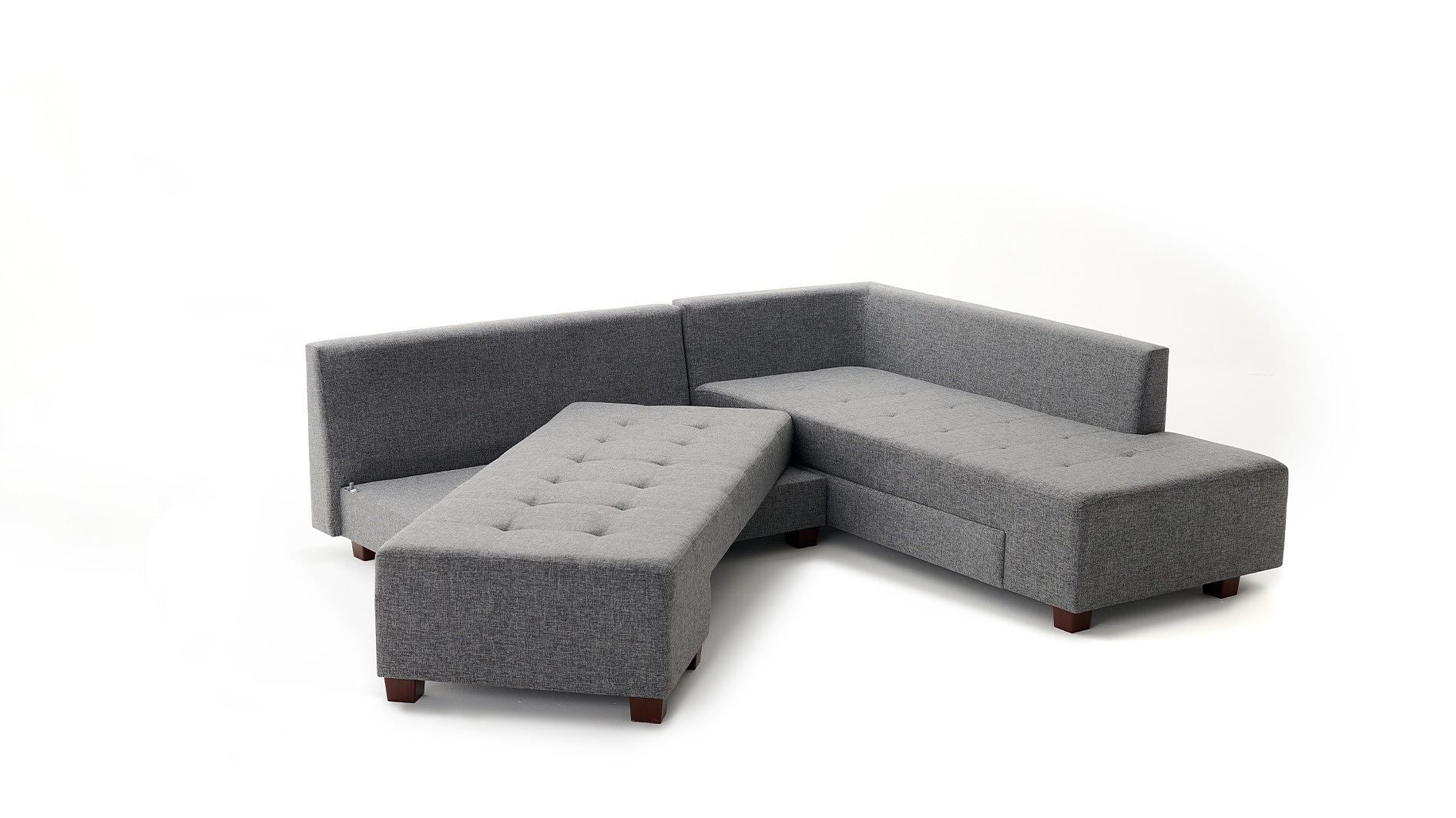 Manama Corner Sofa Bed Right - Grey 4