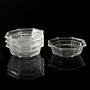 5x Vintage Art Deco Revival Schale Bleikristall 1960er Jahre 0