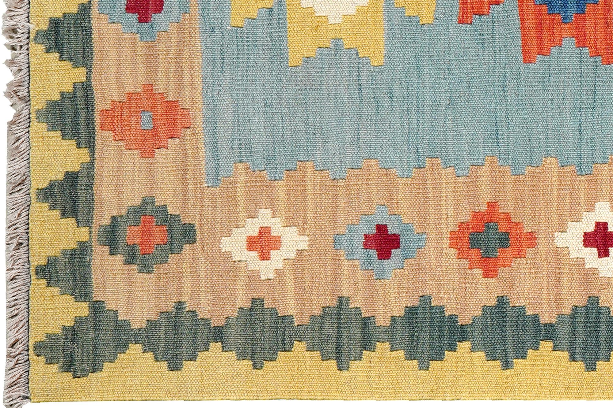 Kilim Gashgai Teppich Mehrfarbig 1