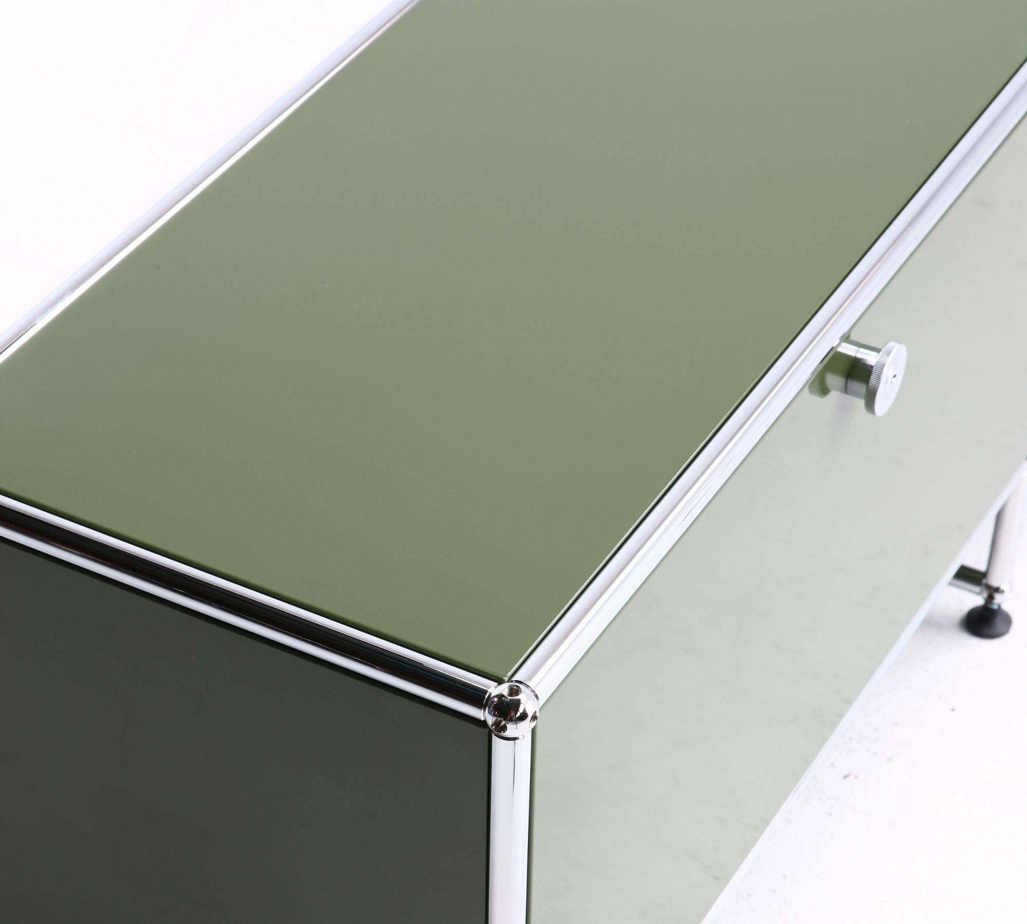 Lowboard 2x1 Mit 2 Schubladen Olivgrün  4