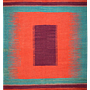 Kilim Gashgai Teppich Orange Blau 0