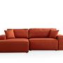 Pirlo Corner Sofa Left Orange 3