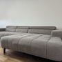  Bledsoe Ecksofa mit Relaxfunktion Textil Grau 1