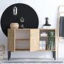 Oscar Console Wood Veneer Sapphire Black 3
