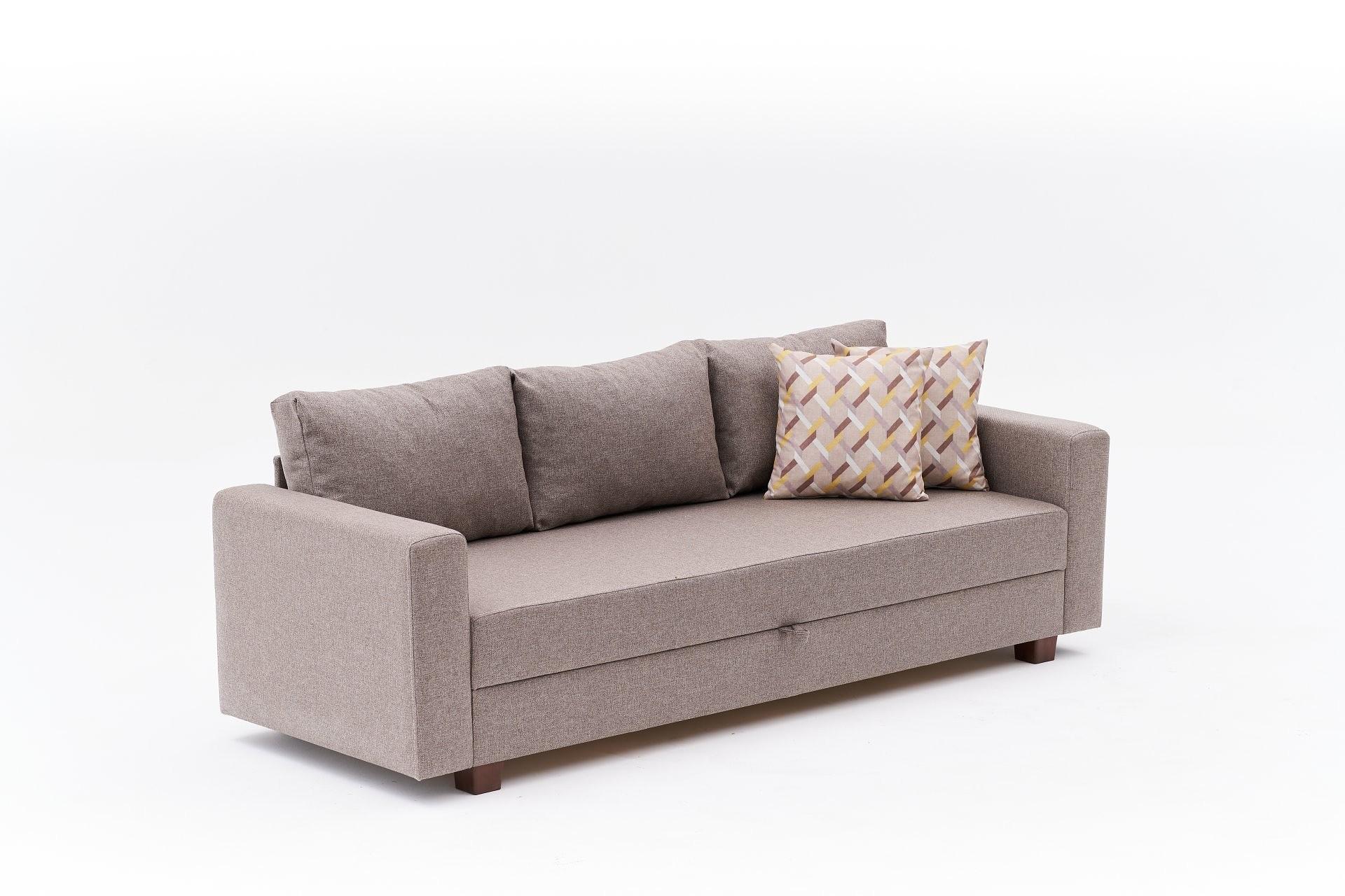 Aly Sofa Bed 3-Seater Brown 7