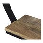 Rundes Weinregal Mangoholz Metall 3