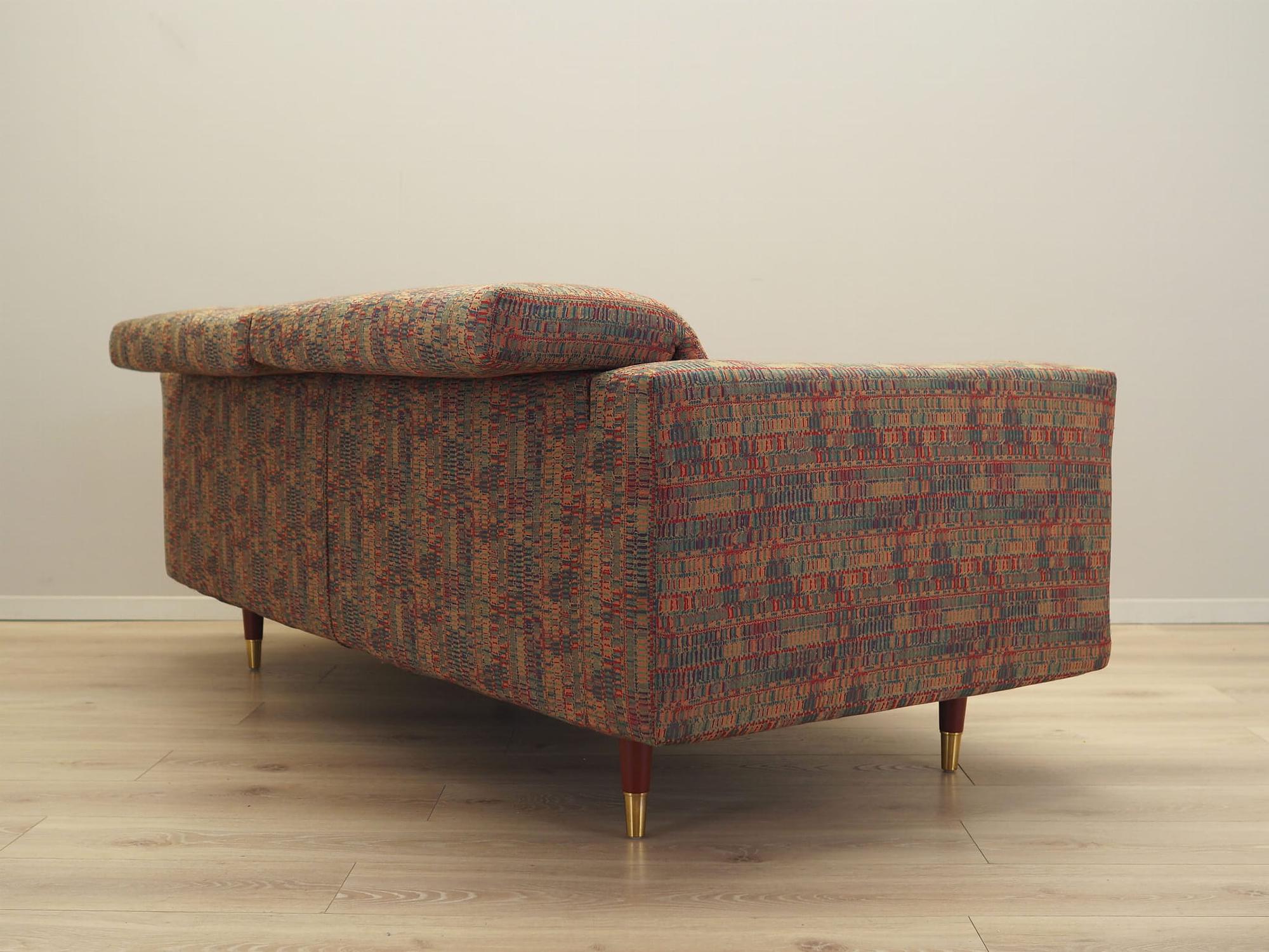 2-seater sofa brown 1960s 4