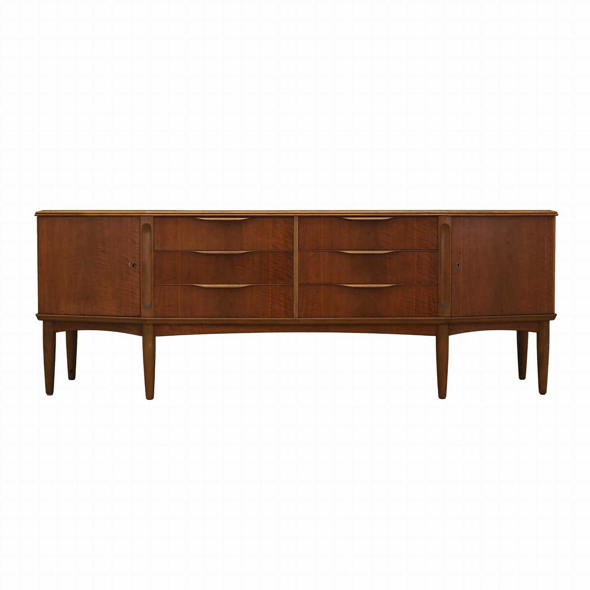 Vintage Sideboard Walnut Wood Brown 1960s 0