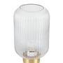 1-Flame Table Lamp Malli Clear Glass Marble 2