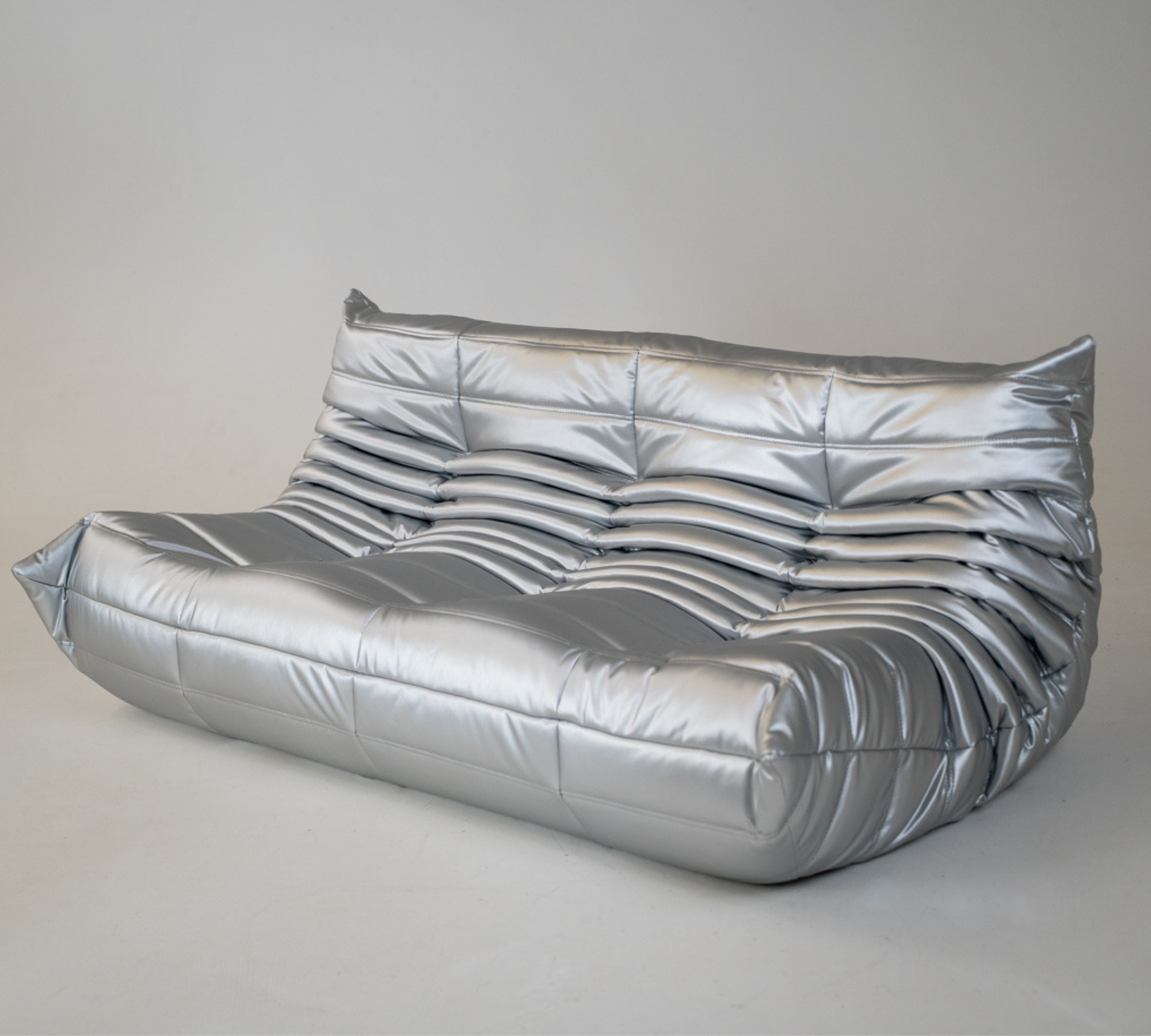 Togo Lounge Set 5-tgl. Kunstleder Space Grau 2