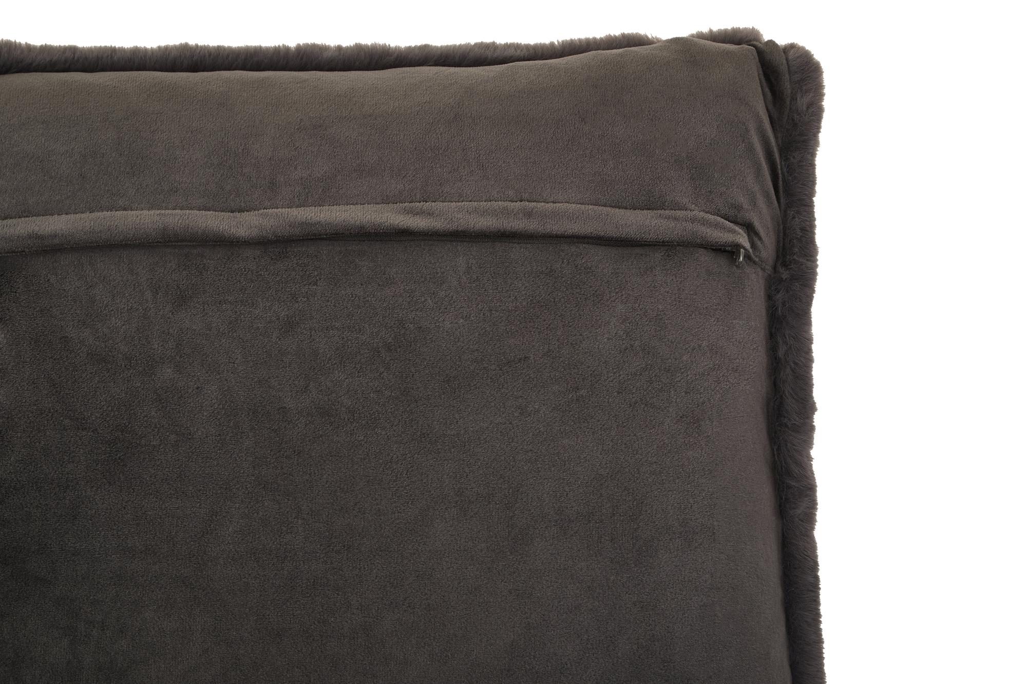 Bosie Lamina Grey Square Fur Kissen 3