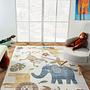 Bohem Kids Zoo Rug Multicoloured 1