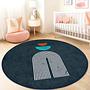 Geometric Pattern Children's Playmat Multicolored Ø150cm 1
