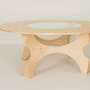 NEMO Table Wood Glass Natural 3