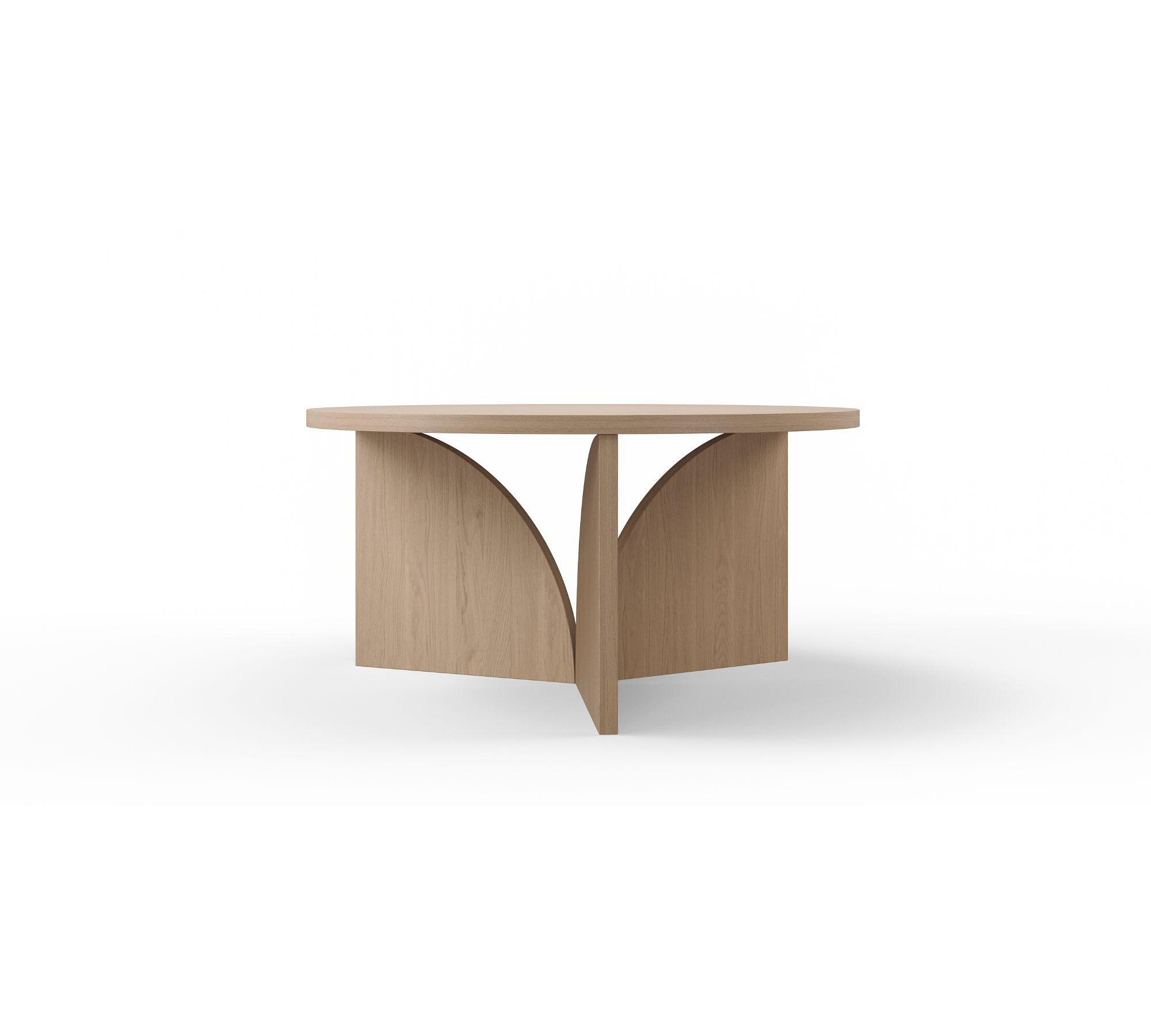 Cece Coffee Table Oak Ø 70 cm 1