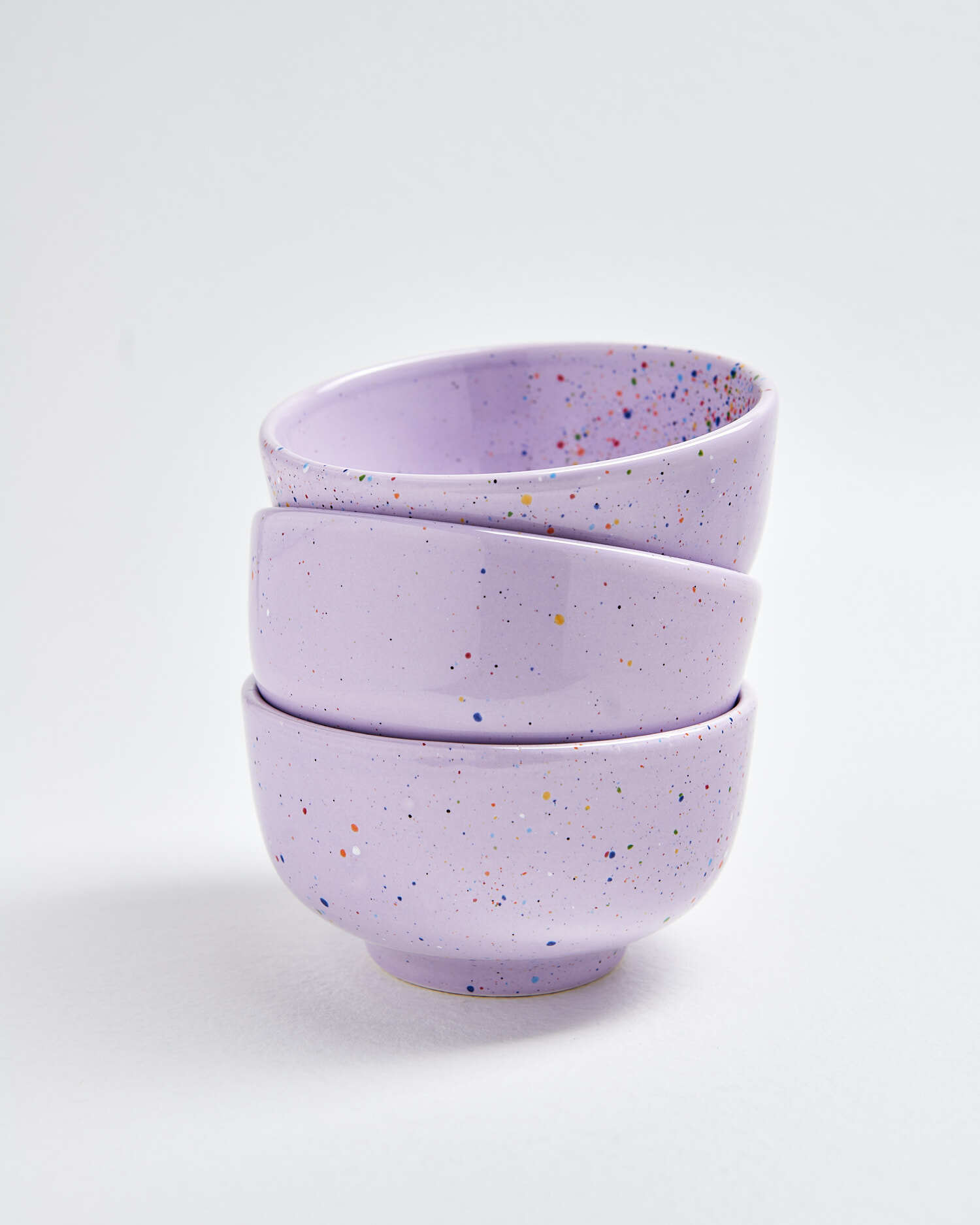 Party Mini Schüssel Keramik Violett 1