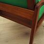 Armchair Teak wood Textile Green 1970s 14