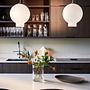 Bams Pendant Lamp Frosted Glass White Ø 25cm 3