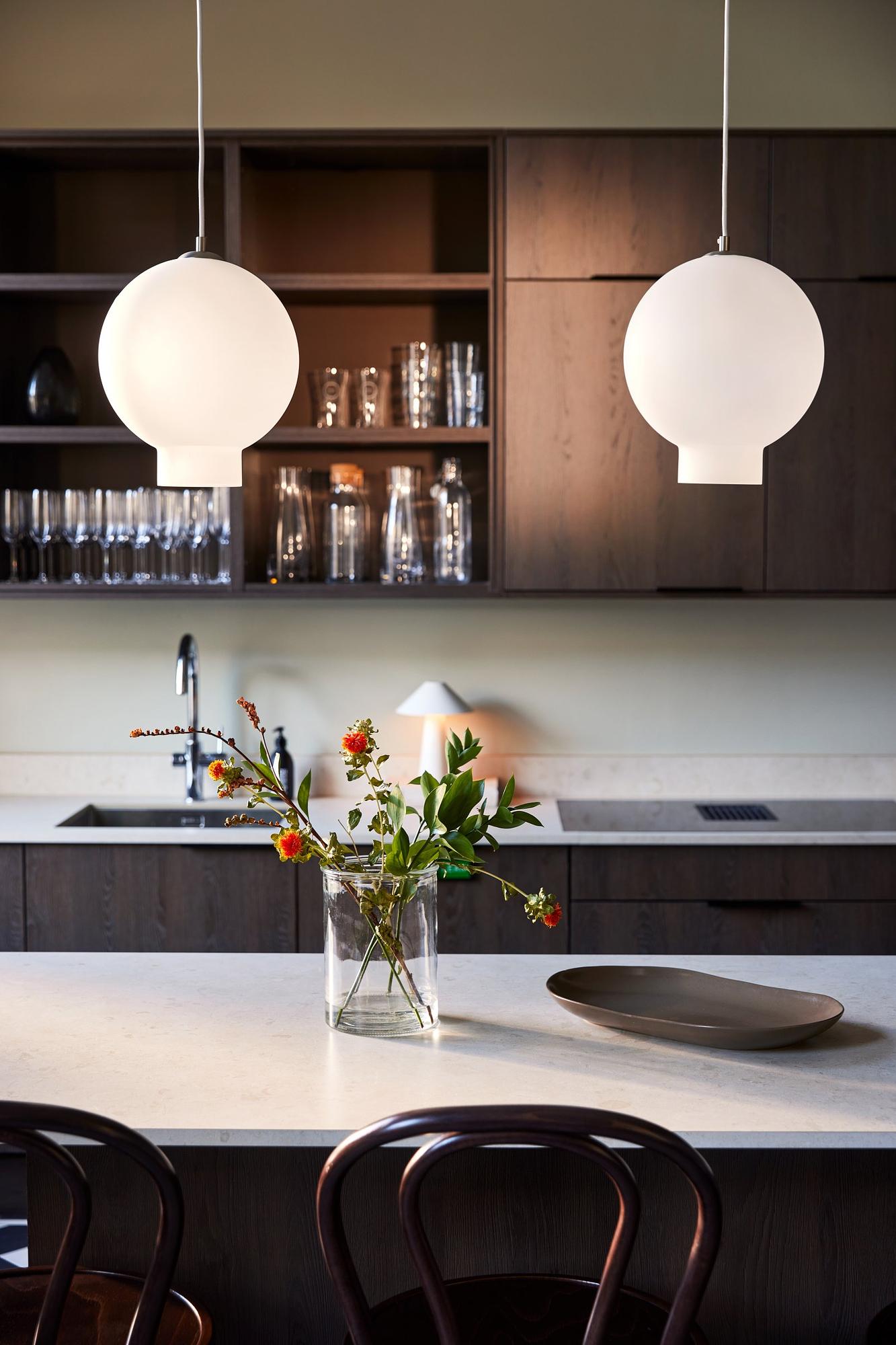 Bams Pendant Lamp Frosted Glass White Ø 25cm 3