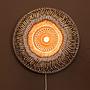 Barbados Wall Lamp 1-light Dark Brown Bamboo 0