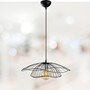 Modern pendant lamp with black metal struts 1