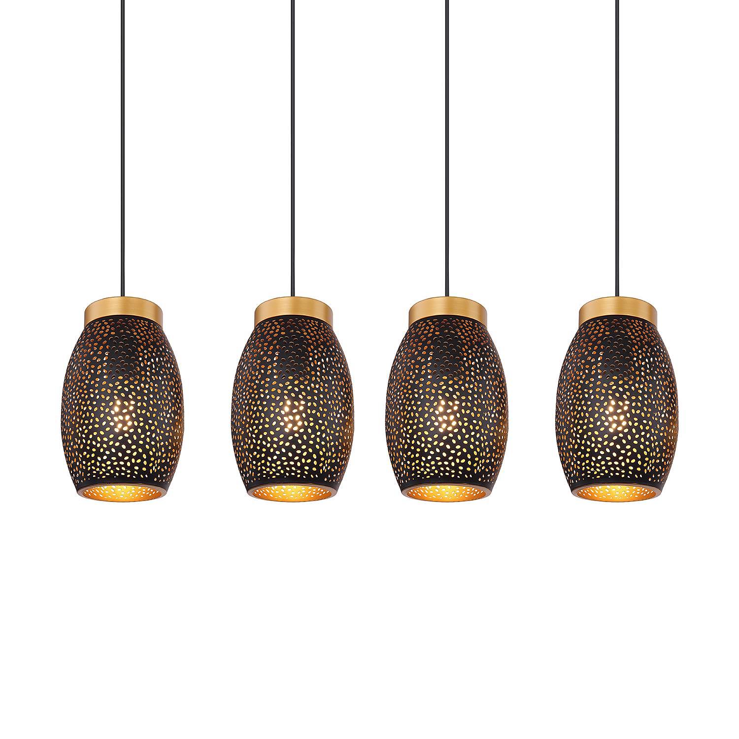 Pendant lamp Narri Iron 4-light 0